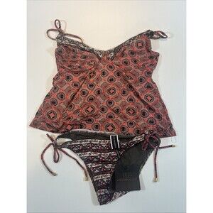 Jets Jessika Allen Swimsuit US Size 12 Tankini Arabian Spice Australia J3527 NWT